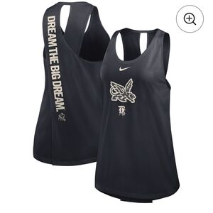 Texas Rangers Nike Women's City Connect Crisscross Dri-FIT Tank Top BLACK